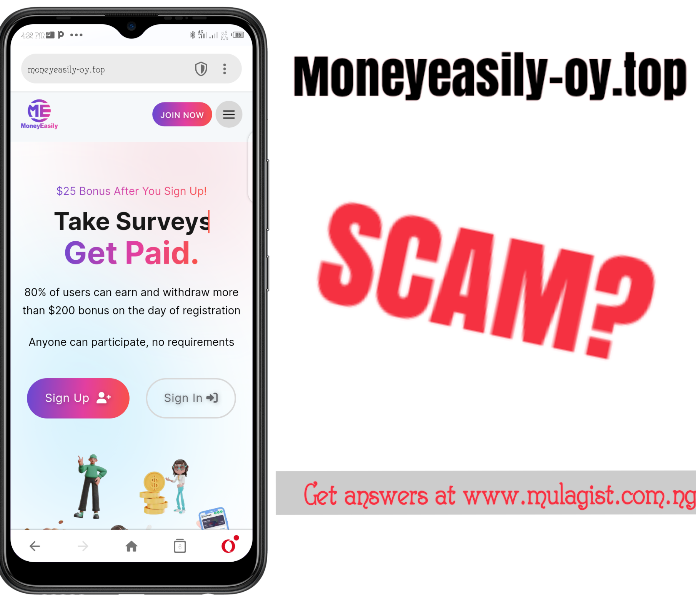 Moneyeasily-oy.top Review: Is Moneyeasily Legit or Scam? Get answers