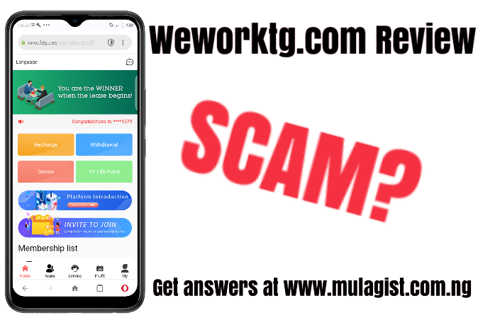 Weworktg.com Review – Legit or Scam?