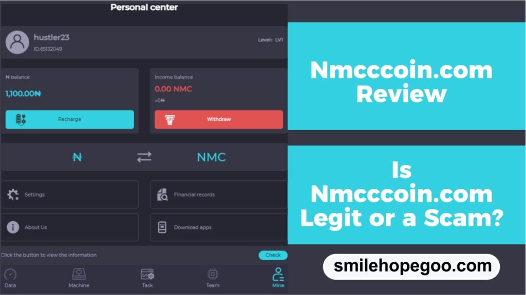 Nmcccoin.com Review – Is Nmcccoin.com Legit, Scam and Trusted?