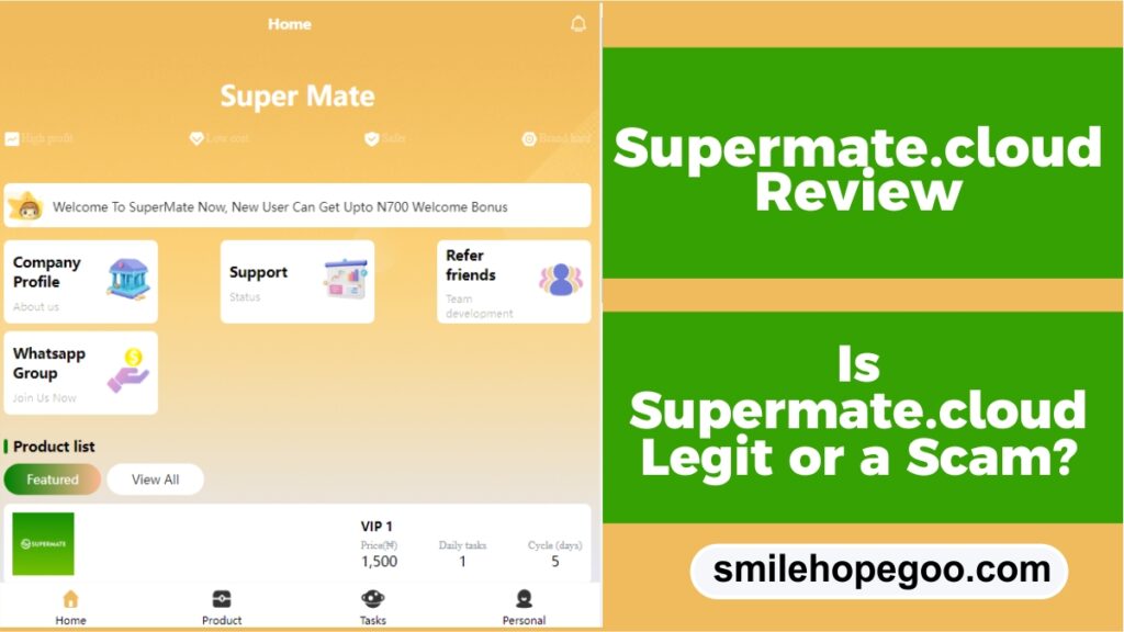 Supermate.cloud Review – Is Supermate.cloud Legit, Scam and Paying?