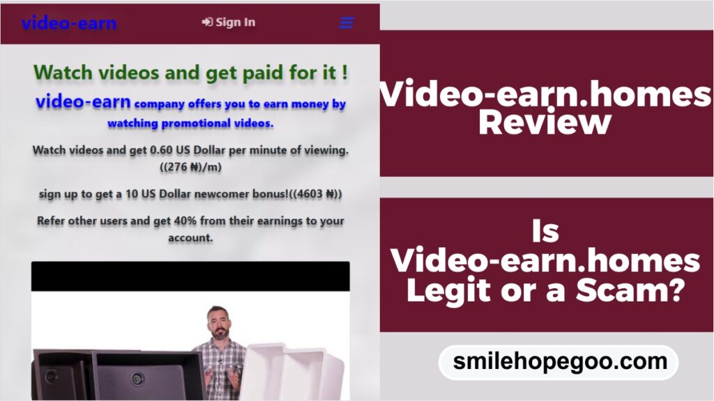 Video-earn.homes Review – Is Video-earn Legit, Scam and Paying?