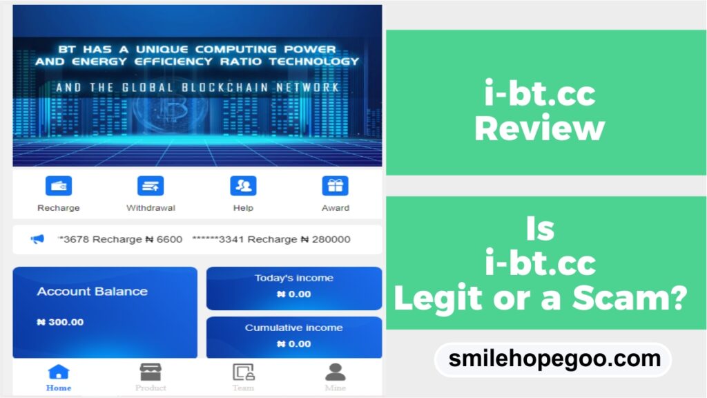 I-bt.cc Review – Is I-bt.cc Legit, Scam and Paying?