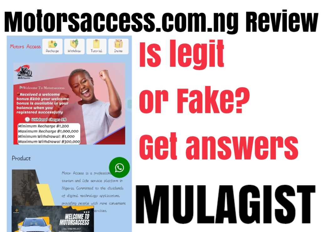 Motorsaccess.com.ng Review: Is legit or Fake? Get answers